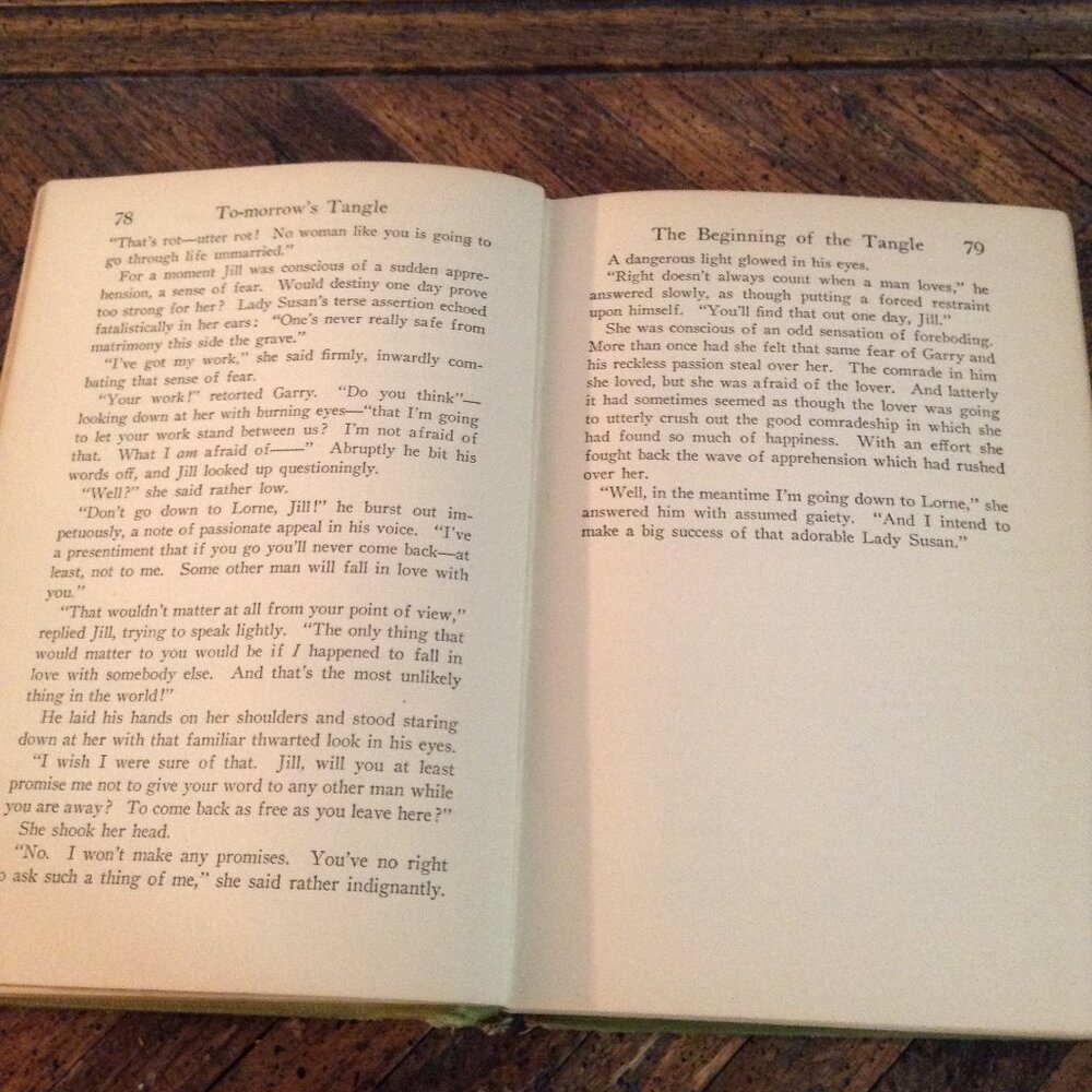 To-Morrow's Tangle (1926) by Margaret Pedler, 1920s Romance Novel - Picture 5 of 5
